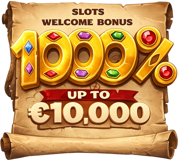 Welcome bonus on slots: 1000% up to £10,000